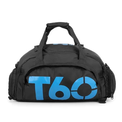 Waterproof Gym Bag with Shoe Storage - Carry it your way, use as a shoulder bag or backpack. Designed with separate shoe storage and waterproof protection.